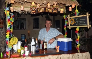 Me behind the bar in Venice, California